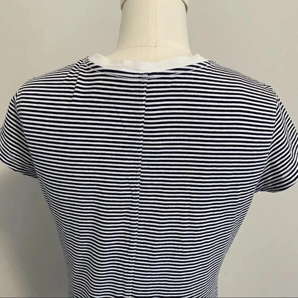 Aritzia The Group Babaton Lagarde Crew Neck T-Shirt Black and White Striped Tee - Picture 12 of 13